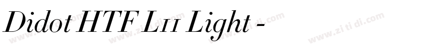 Didot HTF L11 Light 字体转换